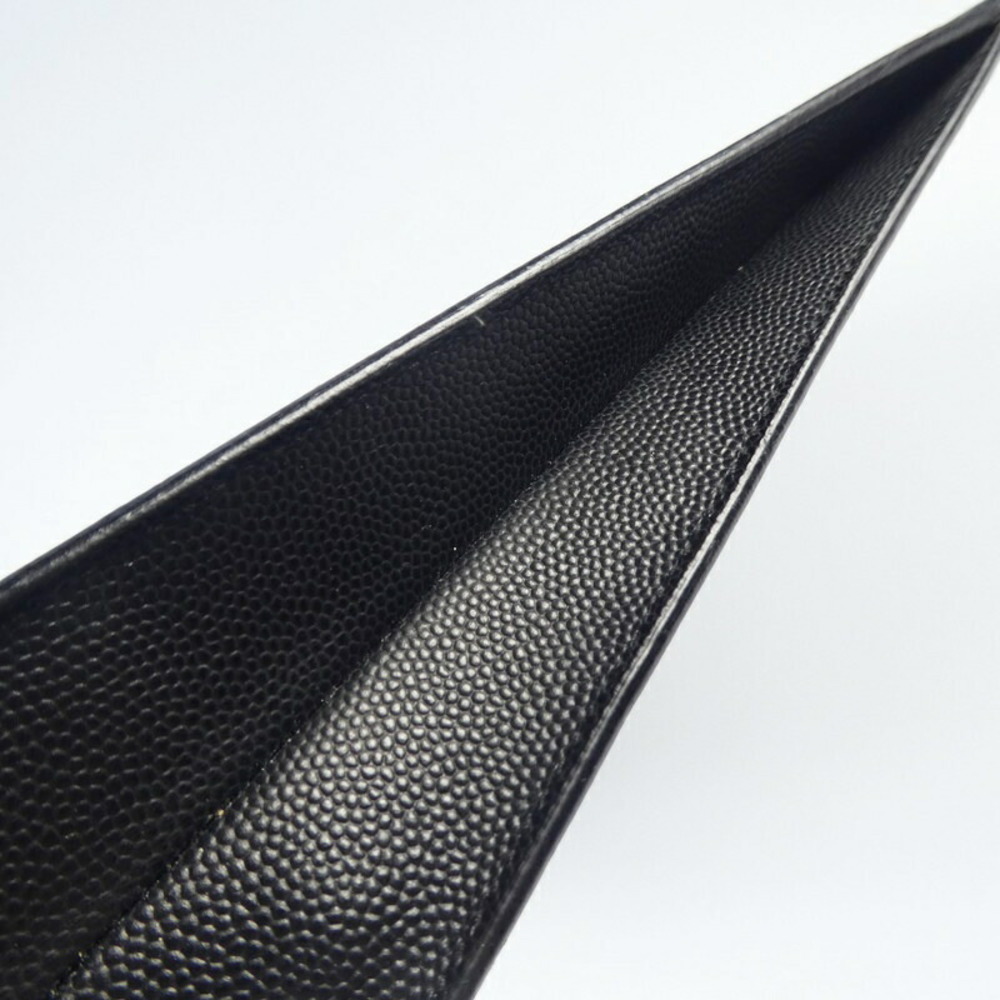 SAINT LAURENT Clutch Bag Grain Textured Leather Black - Picture 11 of 15